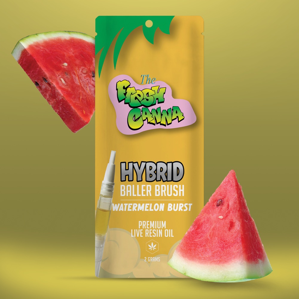 2g live rosin oil brush &mdash; Watermelon Burst