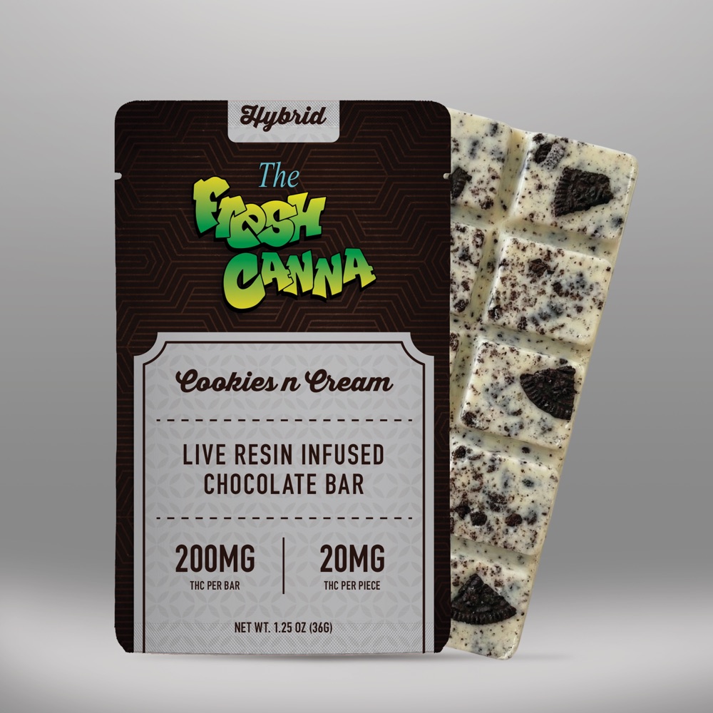 200mg chocolate bar &mdash; Cookies n Cream